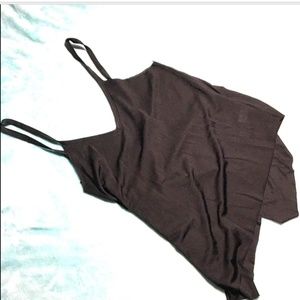 Black Tank Top with Tie Strings Beach Cover-up